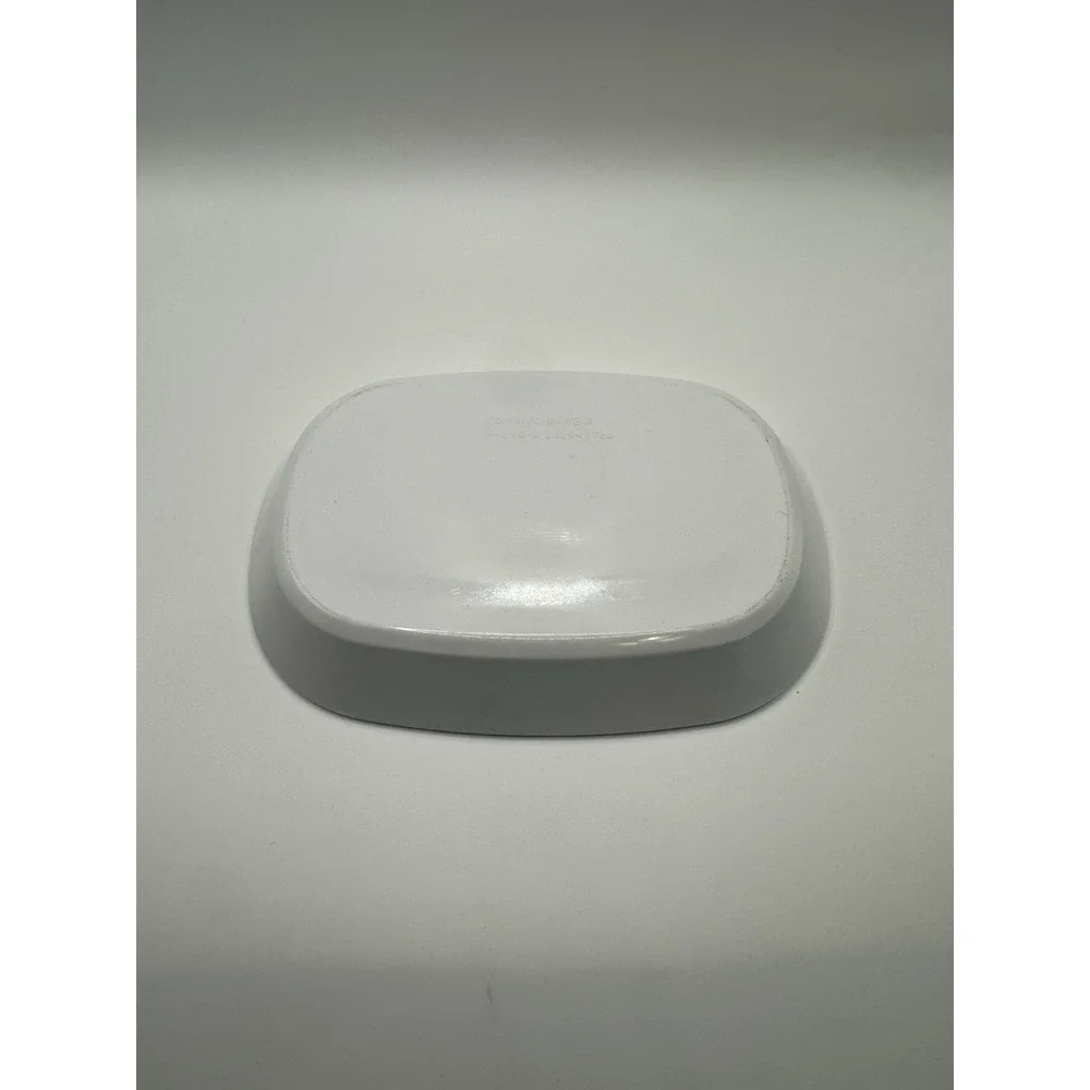 Corning Ware White Glossy Rectangle Ceramic Dish P-140-B 11cm x 17cm